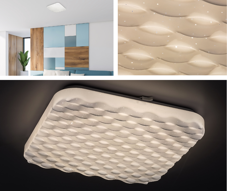 Stropní světlo Eldrick2 LED je skvělou kombinaci funkčnosti a designu.